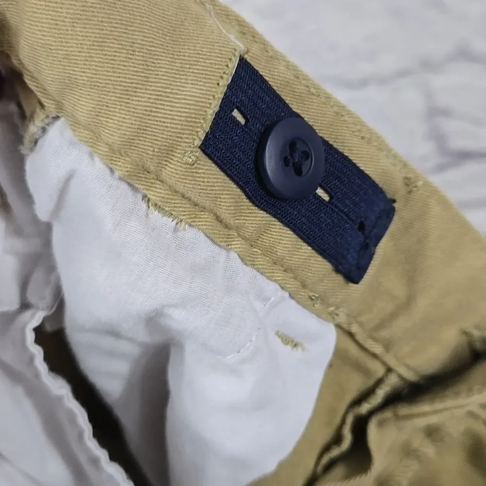 Children's Place Khaki Uniform Shorts Boys 8 Adjustable Waist Chino School wear